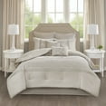 thumbnail image 2 of 510 Design Ramsey Embroidered 8-Piece King Quilted Comforter Set, Neutral, 2 of 12