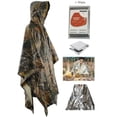thumbnail image 4 of HOW'ON Multifunction Realtree Camouflage Waterproof Rain Poncho Hunting Puncho Jungle Camo One Size, 4 of 7