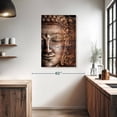 thumbnail image 3 of Elephant Stock Mandala And Buddha Wall Art - Vertical Canvas Wall Art - Living Room Wall Decor - Wellness Canvas - Brown And Gray Decor - 26" x 39", 3 of 8