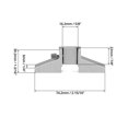 thumbnail image 4 of Base de Profundidad para Calibrador QWORK Acero al Carbono T-Bar para Calibradores de 4", 6", 8", 12, 4 of 8
