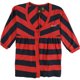 thumbnail image 1 of Element Womens Striped Cardigan Sweater rednvy M, 1 of 2