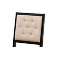 thumbnail image 6 of Baxton Studio Kala Modern Beige Fabric and Dark Brown Finished Wood 5-Piece Dining Set, 6 of 7