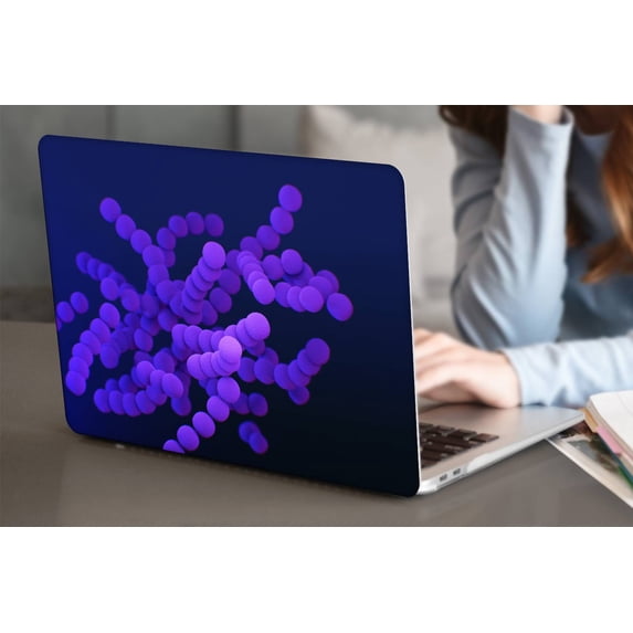 KSK KAISHEK Hard Shell Case Compatible with Newest MacBook Pro 15" with Retina Display Touch Bar + Black Keyboard Cover Model: A1990&A1707 (Purple series 0688)