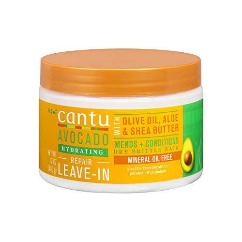 Cantu Avocado Leave in Conditioning Cream with Olive Oil Aloe Shea