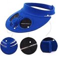 thumbnail image 3 of ZHAOCHENG Sombrero de playa con ventilador de energía solar unisex para adultos y niños, protección solar para verano, viajes, ciclismo y deportes, 3 of 5