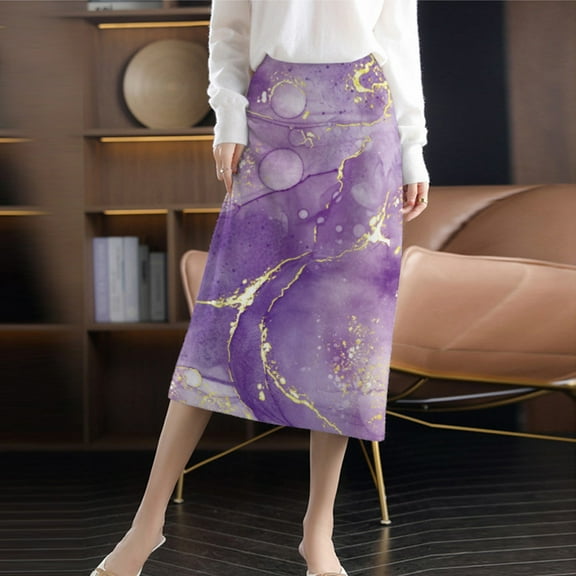 Aayomet Mini Skirt Women's Basic Versatile Stretchy Flared Casual Mini Skater Skirt,B L