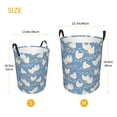 thumbnail image 5 of Balery Funny Chicken Round Laundry Basket with Handles Waterproof Freestanding Laundry Hamper for Clothes Toys in the Dorm and Family-, 5 of 8
