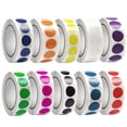 thumbnail image 2 of 10000 PCS Round Coding Labels, 10 Rolls Colored Dot Stickers, Round Adhesive Sticky Label, Print or Write Circle Dot Sticker for Home Organization, Fire Classification, Commercial Displays, 2 of 7