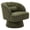 Green-Teddy Fleece, variant on GARVEE 360° Swivel Barrel Chair,Velvet Accent Armchair with Cloud-Like Padding & Modern Striped Backrest for Living Room,Bedroom & Office,Beige