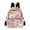 Abstract Watercolor Flower, variant on Mini Backpack Purse for Women Quilted Casual Daypack Small Travel Shoulder Bag, Lovely Panda and Rainbow