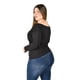 thumbnail image 3 of Blusa off shoulder con nudo Roman Fashion/Tallas Extras, 1911 (Negro) negro 40, 3 of 6