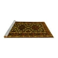 thumbnail image 2 of Ahgly Company Machine Washable Indoor Rectangle Persian Yellow Traditional Area Rugs, 7' x 9', 2 of 4