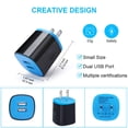 thumbnail image 3 of Cargador de pared USB de carga rápida para Samsung Galaxy S24 Ultra/S23/S22/S21+/S20 FE/S10E/S9/S8, A15 5G/A14/A50/A20/A21/A51/A71/A10E/A11/A13/A53, Moto G Power/Stylus/Fast, cable tipo C, 3 of 7
