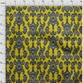 thumbnail image 3 of oneOone Georgette Viscose Fabric Paisley & Floral Ikat Decor Fabric Printed BTY 42 Inch Wide, 3 of 4