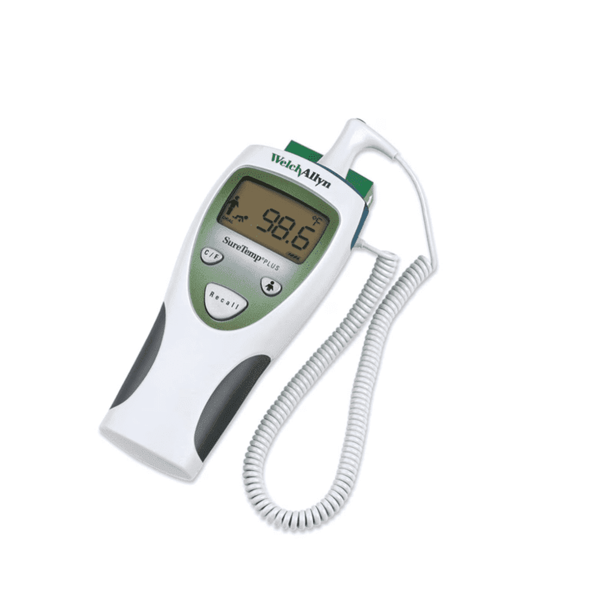 Welch Allyn 01690-200 SureTemp Plus Model 690 Electronic Thermometer, Oral Probe w/ Oral Probe Well