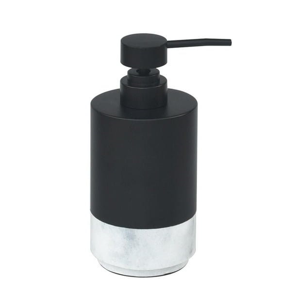 Distributeur de savon noir avec garniture en faux marbre hometrends — free download