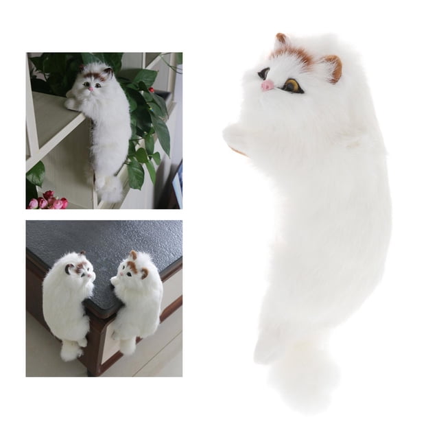 Juguetes de peluche, muñecos de , juguetes de peluche, almohada suave pa mascotas, 30 cm, simulación de gato, modelo de animal, decoraciones Derecha Colco muñeca de gato para niños