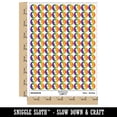 thumbnail image 2 of Skiing Skier Solid 200+ Round Stickers - Rainbow - Matte Finish - 0.50" Size, 2 of 3