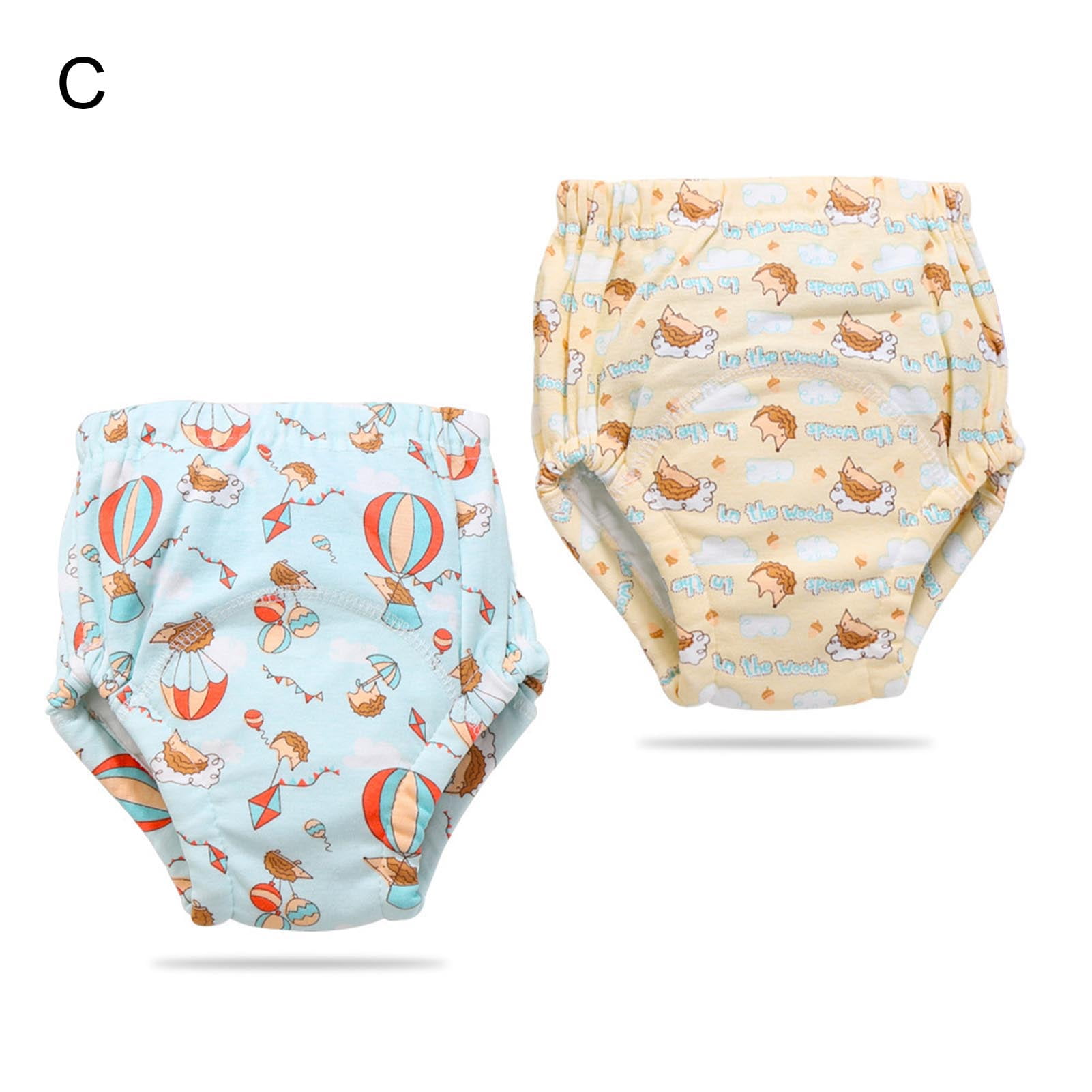 EZ Moms 6 Packs Soft Plastic Underwear For Toddlers Reusable Diaper Cover  For Baby Girls Portable Rubber Pants For Toddlers Diaper Covers
