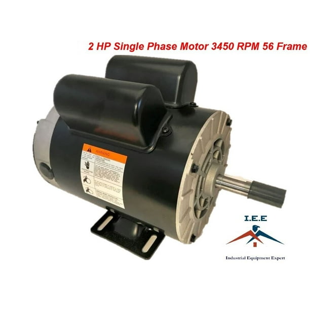 2 HP SPL Compressor Duty Electric Motor 3450 RPM 56 Frame 5/8" Shaft