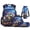 Galaxy School Bus, variant on Yspwyqan Sea Blue Axolotl Backpack Set 4Pcs with Lunch Box Pencil Case Water Bottle, Multi-Pocket Lightweight Daypack for Elementary Middle School Travel