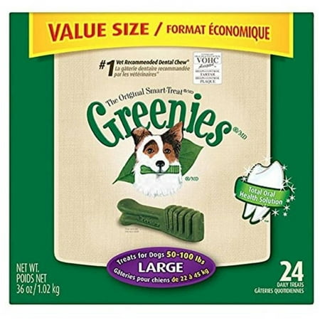 Greenies Dental Chews Value Tub, 36 oz, Large