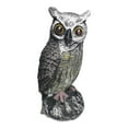 thumbnail image 1 of Dispositivos de disuasión realistas CUTICAT Señuelo de búho solar de plástico 12 cm x 11,5 cm x 24 cm GRIS, 1 of 8