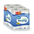 Great Value Ultra Strong Paper Towels, Split Sheet, 6 Double Rolls