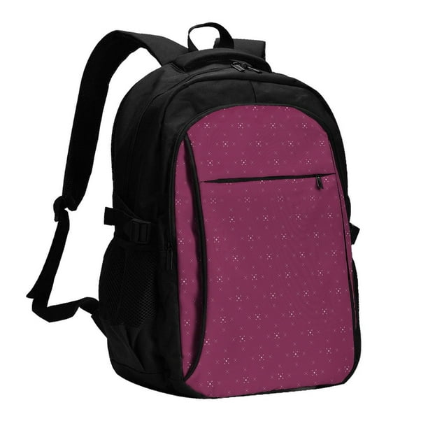 Fotbe Small Stars Mochila con Estampado y Puerto USB para Hombre y Mujer, Mochila Antirrobo, Mochila de Viaje, Mochila Escolar, Mochila Universitaria
