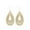 Beige, variant on Lightweight Teardrop Mesh Cutout Statement Wood Earrings Women Drop Dangle Jewel