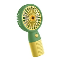 Qocolhg Mini Portable Fan, Small and Powerful, Cute Design High Speed Personal Handheld Fan, Lightweight USB Rechargeable Fan for Makeup Stylish Girl Women Travel Indoor Outdoor, Green, Clearance