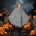 thumbnail image 2 of Girls Hooded Jumpsuits Long Sleeve Graphic Bluses Halloween Theme Dress Up Party Stylish Performance Tops for Girls, 2 of 8