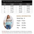 thumbnail image 4 of Women's Fair Isle Sweater, Crew Neck Long Sleeve Knit Pullover Christmas Holiday Winter Sweater by Cogild, 4 of 7