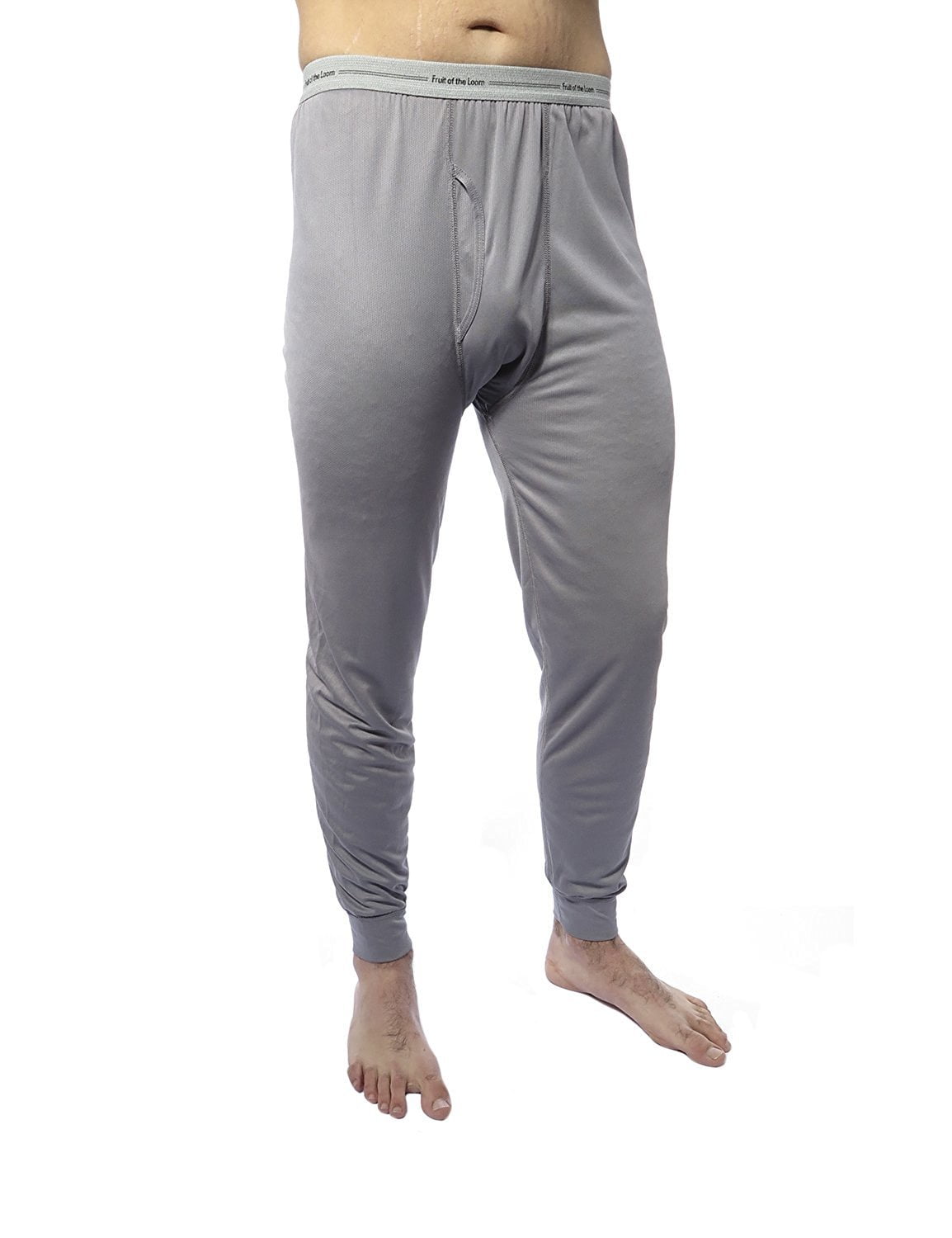 Mens Heat Holder Thermal Underwear Long Johns Charcoal Grey 