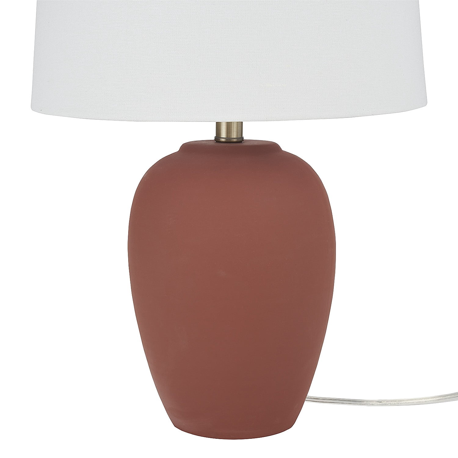 23" Terracotta Ceramic Urn Table Lamp - Nourison