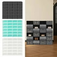 thumbnail image 3 of Wildnix 24-Pack Stackable Shoe Storage Boxes with Clear Front Door, Snap Design, and Ventilated Holes for Easy Access and Organized Storage, 3 of 6