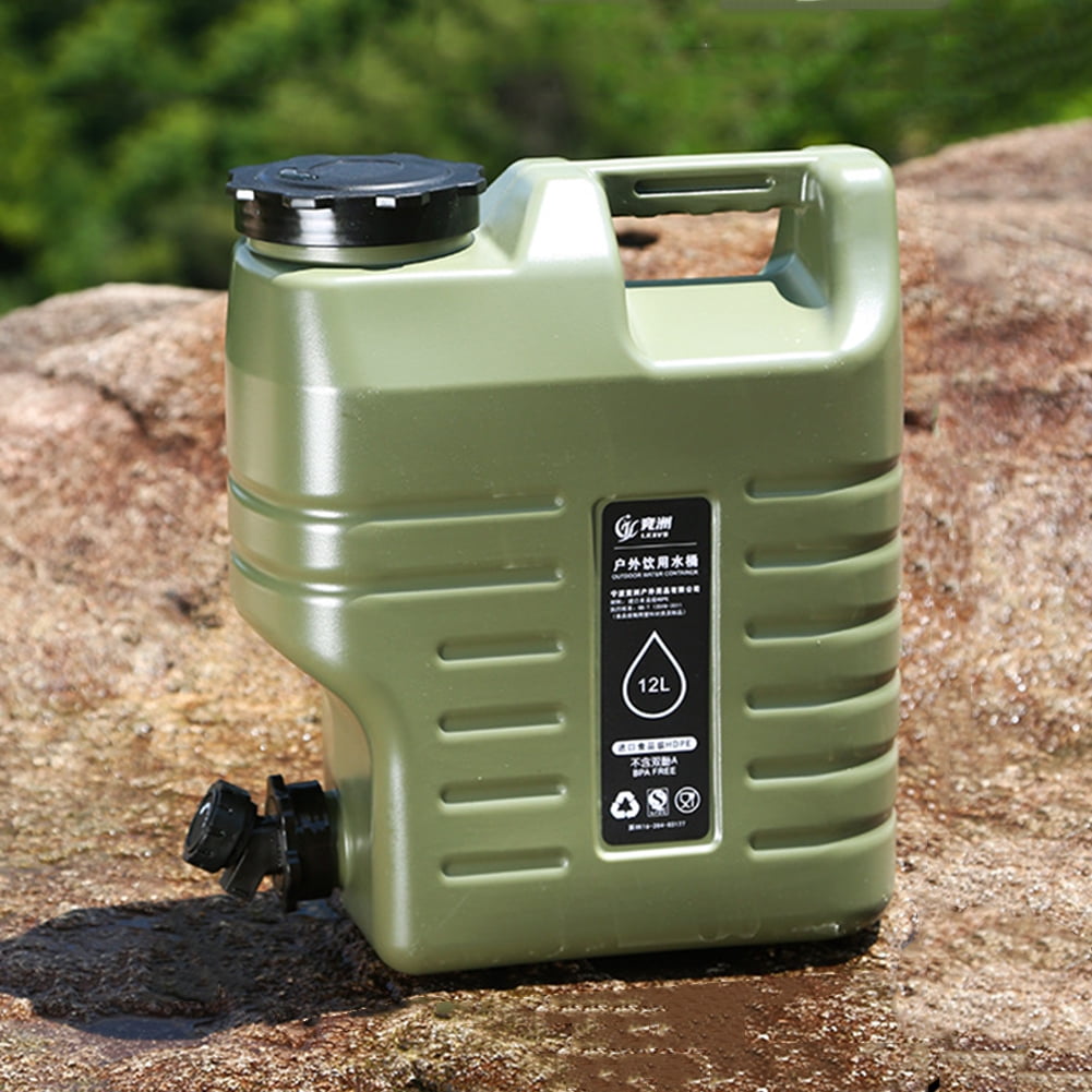 3.2 Gallon Water Containers with Spigot, BPA Free Water Jug, Water Tank, Multifunction Water Storage Containers for Camping Outdoor Hiking,Emergency Stroage