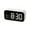 White, variant on Digital Clock Large Display Led Electronic Alarm Clock Mirror Clock Student Plug-In Dual-Use Small Alarm Clock Digital Clock Sound-Controlled Temperature Clock Digital Mirror Alarm Clock