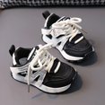 thumbnail image 1 of Girls Casual Lace-Up Sneakers Comfortable Non-Slip Walking Running Shoes, 1 of 4