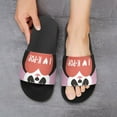 thumbnail image 6 of GZHJMY Stylish Slides for Women Men, I Love K-pop Cute Cartoon Panda Soft Flexible Slip-on Sandals Slippers, 6 of 7