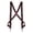 Coffee, variant on 1 Pack 1 Inch Wide Elastic Work Suspenders For Men Heavy Duty Side Hook Adjustable Braces Fit Big & Tall Guys Various Classic Tones
