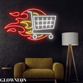 thumbnail image 3 of Glownneon Shopping Cart Led Art For Shopping Mall And Supermarket Deco, 3 of 5