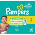 thumbnail image 3 of Pampers Swaddlers Wetness Indicator Hypoallergenic Soft Latex and Paraben Free Soft Diapers - Size 2, 148 Count, 3 of 4