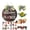 Brown, variant on Interchangeable Seasonal Welcome Sign Front Door Round Wreaths Wall Hanging for Farmhouse Porch Summer Fall