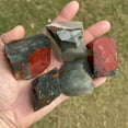 thumbnail image 2 of Raw Rough African Blood Stone Chunks Healing Crystal Rocks for Jewelry DIY Gifts, 2 of 2