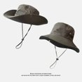 thumbnail image 1 of LinYooLi Big Hat Rear Sun Fisherman Hat Female Summer Anti -Ultraviolet Sunscreen Sun Hat Fast Dry Travel Mountaineering Cap, 1 of 9