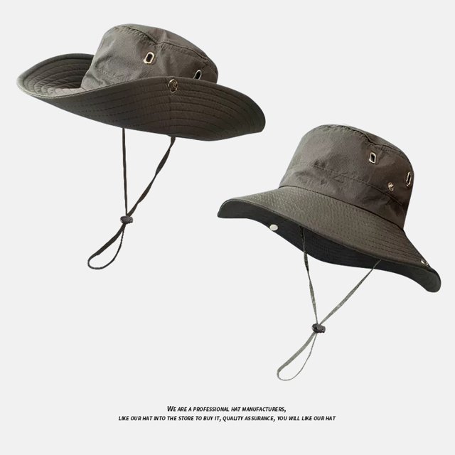 LinYooLi Big Hat Rear Sun Fisherman Hat Female Summer Anti -Ultraviolet Sunscreen Sun Hat Fast Dry Travel Mountaineering Cap