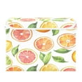 thumbnail image 7 of Yayeee Collapsible Cube Storage Bin with Lid Fabric Closet Decorative Basket with Handles, Candy Orange, 7 of 7