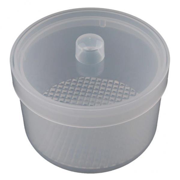 2 Brocas De Decoración De Uñas De Plástico, Caja De Almacenamiento Para Limpieza, Estuche Para Cabezal De Molienda Transparente 2 piezas