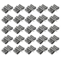 50 Pcs Cable Fixing Clamp Wire Clips for Car Trailer Cord The Silver